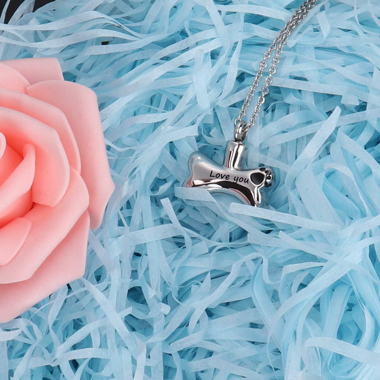 Personalized Custom Cremation Jewelry Urn Ashes Keepsake Pet Memorial Name Necklace - Image 4