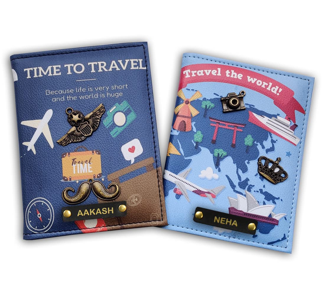 Multicolor Unisex Polyurethane Passport Covers(GC-TTT-2PC)