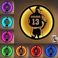 Vista 11 de Custom Golf Player Hanging LED Night Light Personalized Golf Name Neon Sign Golf Player Themed Gift Golf Swing Metal Sign Golf Player Wall Art