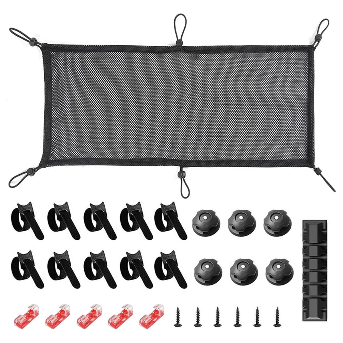 Nicear Under Desk Cable Management Net,Under Table Cord Management Mesh Organizer Flexible Wire Hiders for Most Table Hiding Cables Office