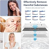 Vista 6 de 3 Pcs of Sink Water Filter and 18 Filter Elements Set, Sink Faucet Filter 360°Rotating, Bathroom Sink Filter Removes Fluoride Hard Water, Faucet