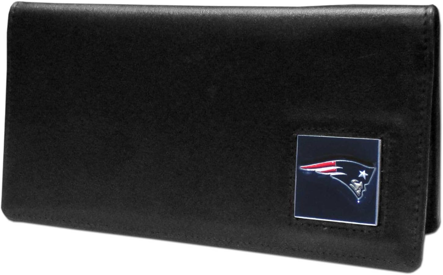 NFL Siskiyou Sports Fan Shop New England Patriots Leather Checkbook Cover One Size Black