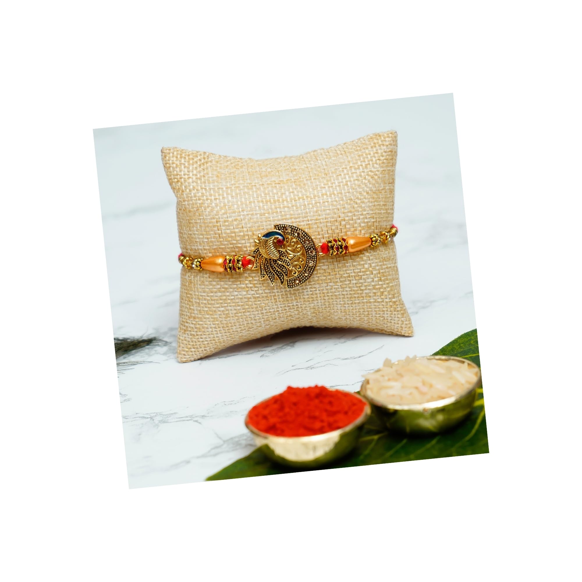 See full amazon price history chart for eCraftIndia Designer Peocock Rakhi and Roli Chawal Pack eCraftIndia Designer Peocock Rakhi and Roli Chawal Pack (B09BB37QQ6) Amazon Price History, Amazon Price Tracker