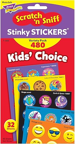 Miniatura 3 de Trend Enterprises Aromas dulces, pegatinas aromatizadas para raspar y oler, divertidas para recompensas, incentivos, manualidades y como