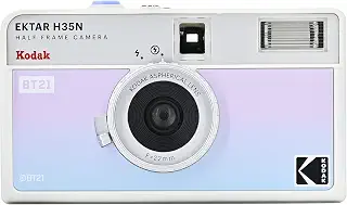 KODAK EKTAR H35N ハーフフレームフィルムカメラ、35mm、再利用可能、フォーカスフリー、バルブ機能、内蔵スターフィルター、コーティングされた改良レンズ (単品, BT21 エディション)