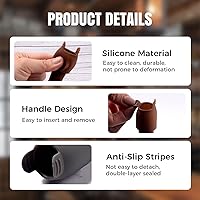 Vista 4 de Silicone Wine Stopper for Wine Bottles, 2025 New Wine Stoppers for Wine Bottles, Seal Bottle Cover for Beer Champagne, Glass Bottle Sealer Covers