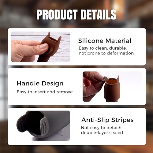 Miniatura 4 de Tapón de vino de silicona para botellas de vino, tapones de vino para botellas de vino, cubierta de botella de sello para cerveza champán, cubiertas