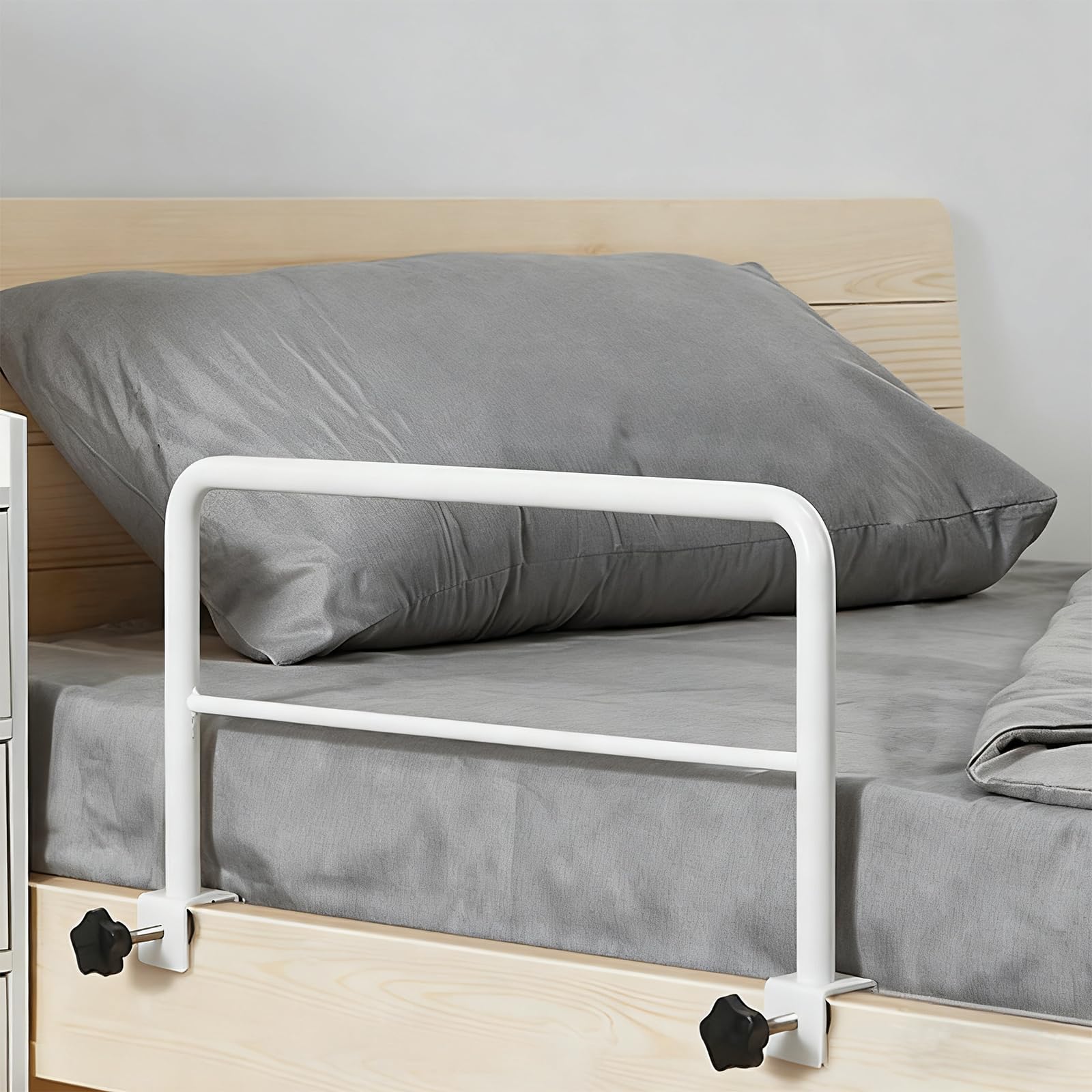 Griglia per letto per anziani e adulti, stabile stecca per letto a clip, protezione dalle cadute e prevenzione delle cadute sul letto, per anziani, donne incinte, bambini e persone che