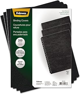 Fellowes – Classic "Presentation Cover, 8 – 3/4" x11 – 1/4, 200/PK, Black, sold AS 1 paket, FEL52138