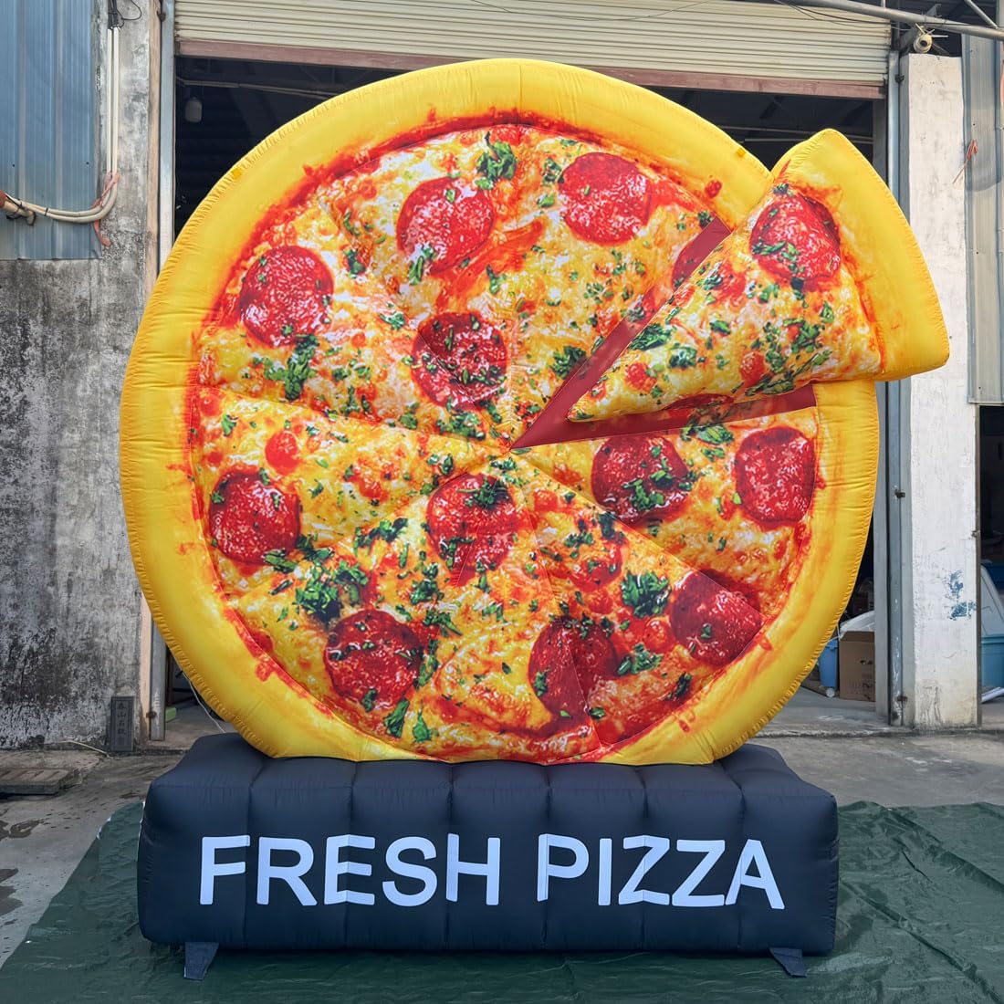 Inflatable Pizza Giant Inflatable Pizza Billboard Pizza Model Double Sides Fresh Pizza for Party Event Advertising