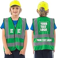 Vista 12 de AYKRM Chaleco de alta visibilidad para niños chaleco de seguridad reflectante de alta visibilidad
