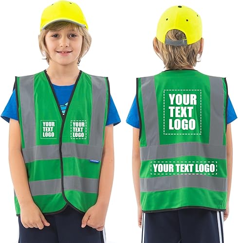 Miniatura 12 de AYKRM Chaleco de alta visibilidad para niños chaleco de seguridad reflectante de alta visibilidad