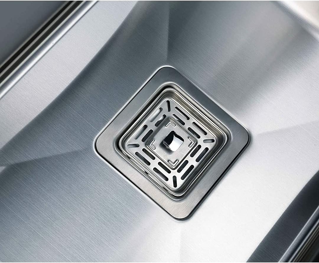 BLACKADO 304 GRADE STAINLESS STEEL SINGLE BOWL HAND MADE KITCHEN SINKS (Pipe coupling set, SINGLE BOWL PIPE + COUPLING SET)