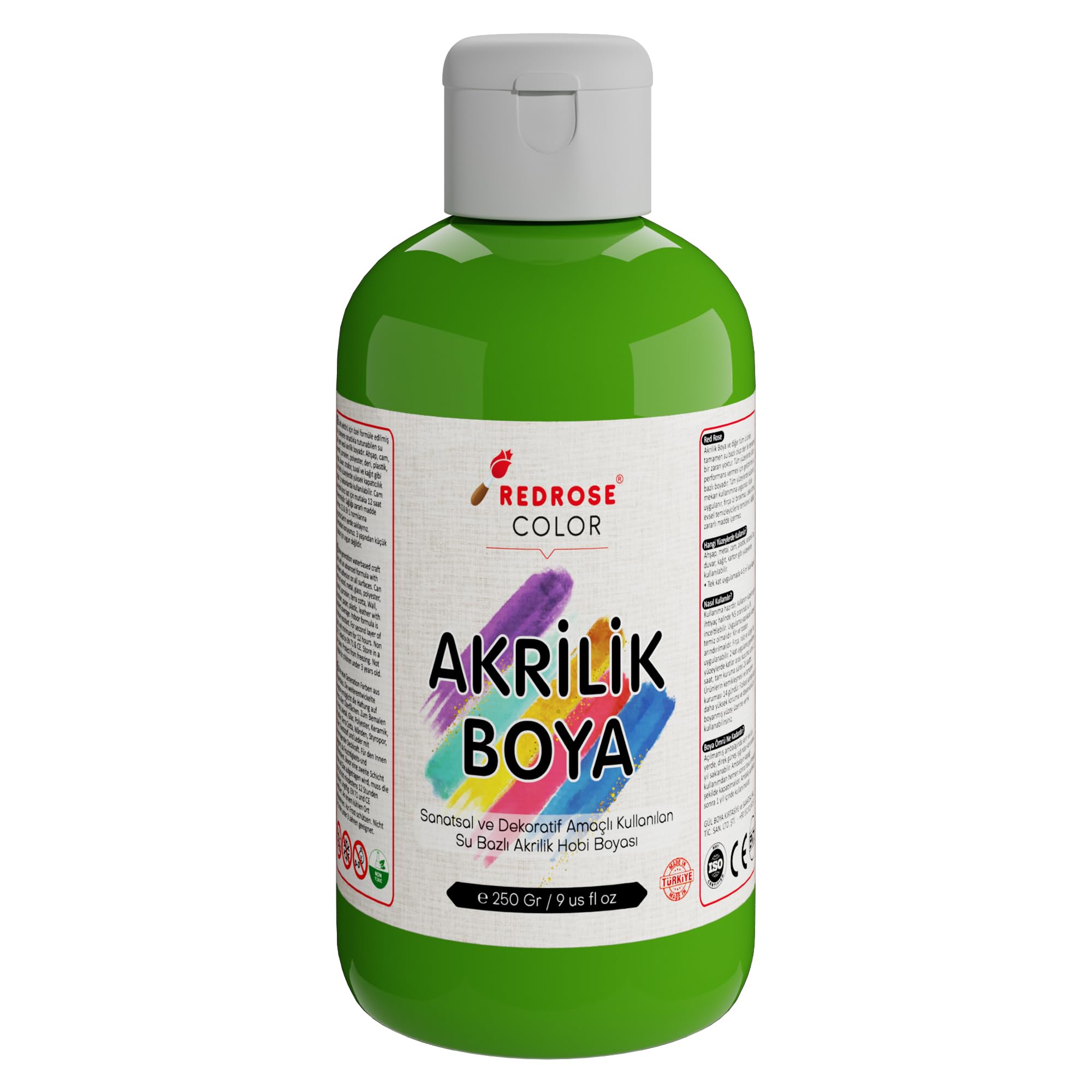 Red Rose Açık Yeşil Akrilik Boya 250 gr