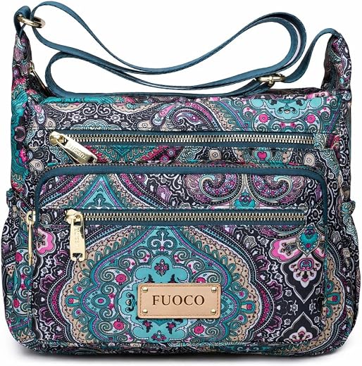 FUOCO Purse for Women Handbag| Office Shoulder Laptop Bag, College &amp; Shopping | Stylish PU Vegan Leather Sling with Zipper...