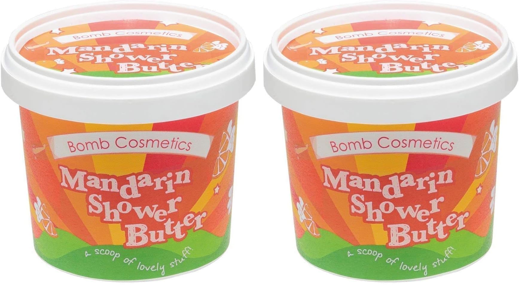 Bomb Cosmetics Mandarine & Orange Temizleyici Duş Kremi (320 g) (2 paketi)