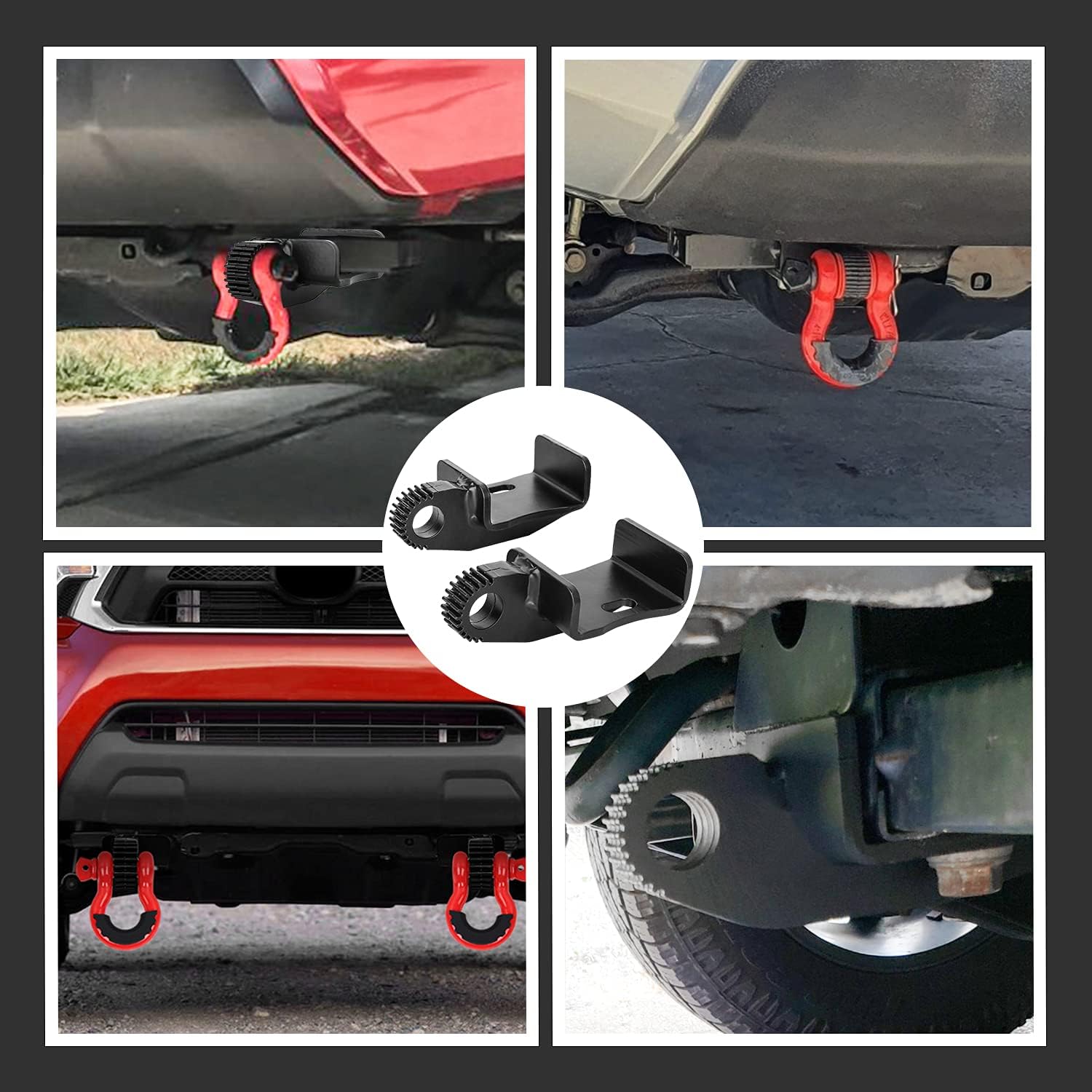 🔥 Flаѕh Sаlе AIWARGOD Demon Hook Bracket Compatible with 2009-2021 Toyota Tacoma Demon Bracket Replacement, Front Tow Hook Mounting Bracket