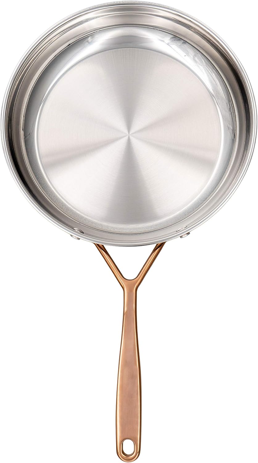 Zwilling J.A. Henckels Japan 71168-200 Rose Gold Fry Pan, 7.9 inches (20 cm), Stainless Steel, 3-Layer Bottom Construction, Induction Safe, Dishwasher Safe, 10 Year Warranty