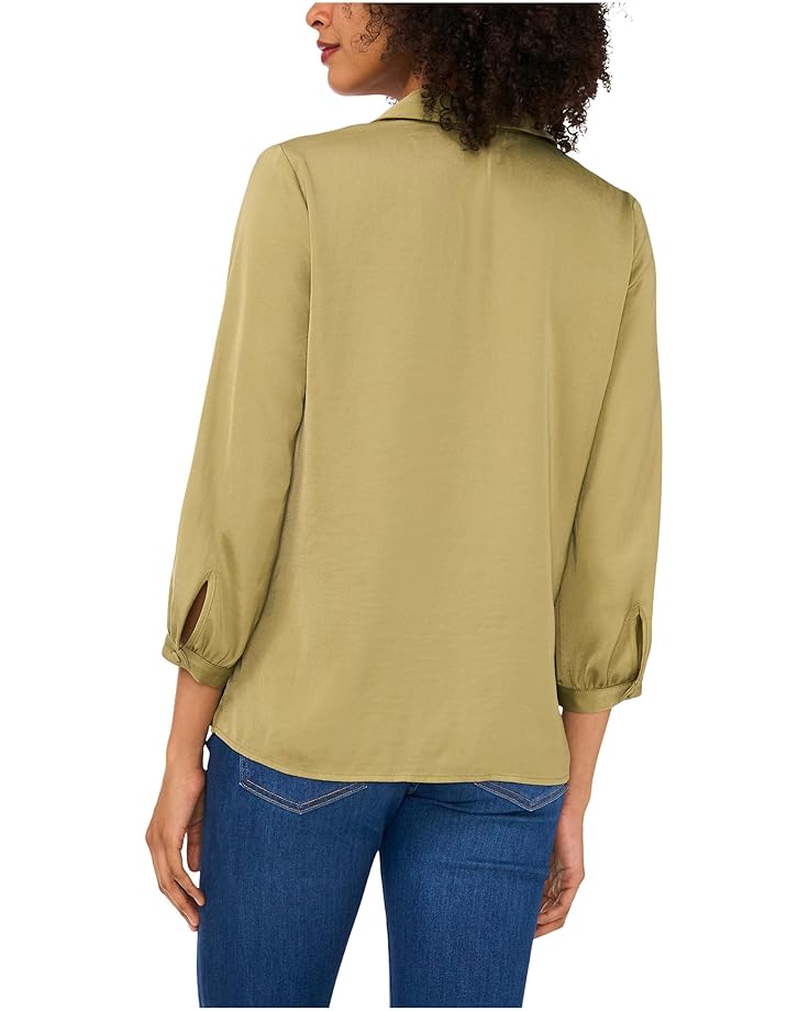 Vince Camuto Collared V-Neck Long Sleeve Blouse - #2 of 4
