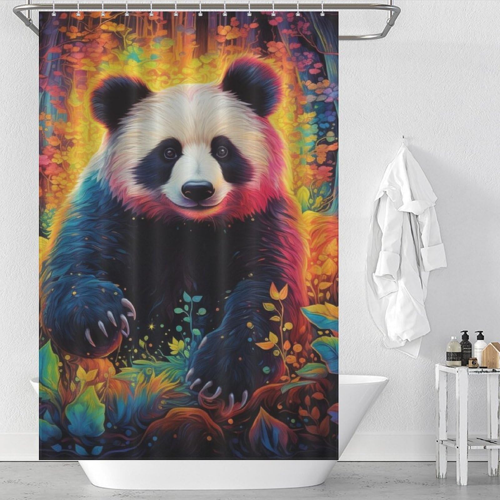 Rideau de douche polyester lavable pour en finir avec les éclaboussures