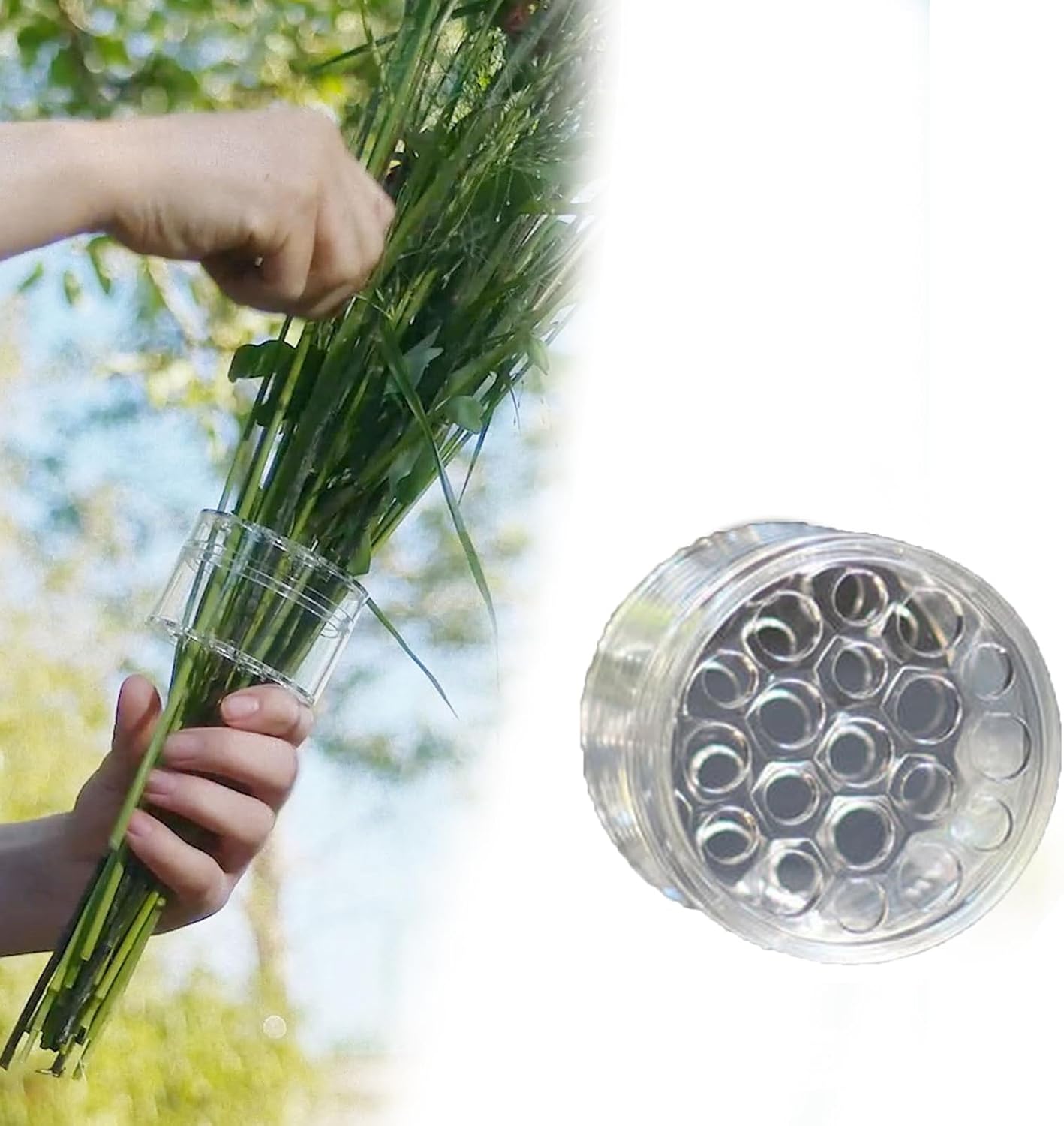 Spiral Ikebana Stem Holder Spiral Stem Holder for Vases