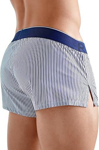 Rounderbum Mens Lift Tech Boxer Brief Butt Lifting Underwear for Men, Cotton Stretch, Low-Rise Fit - 5 Colors, Sizes SXL