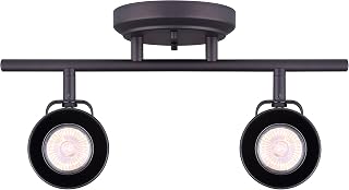 CANARM IT622A02ORB10 Ltd Polo 2 Light Track Rail Adjustable Heads, Oil Rubbed Bronze