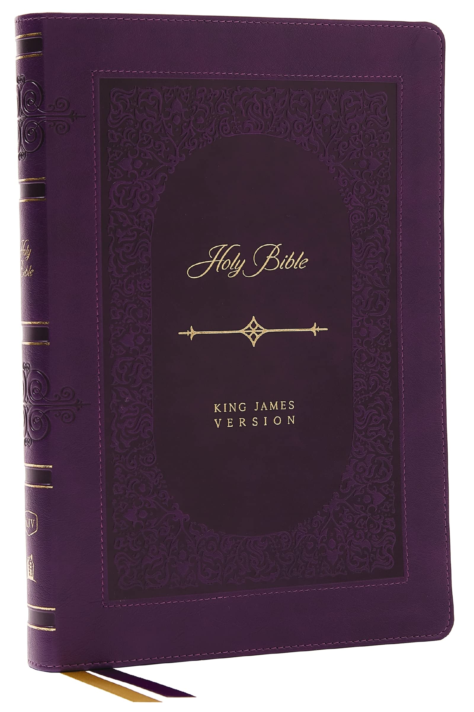 KJV Holy Bible: Giant Print Thinline Bible, Purple Leathersoft, Red Letter, Comfort Print: King James Version (Vintage Series)