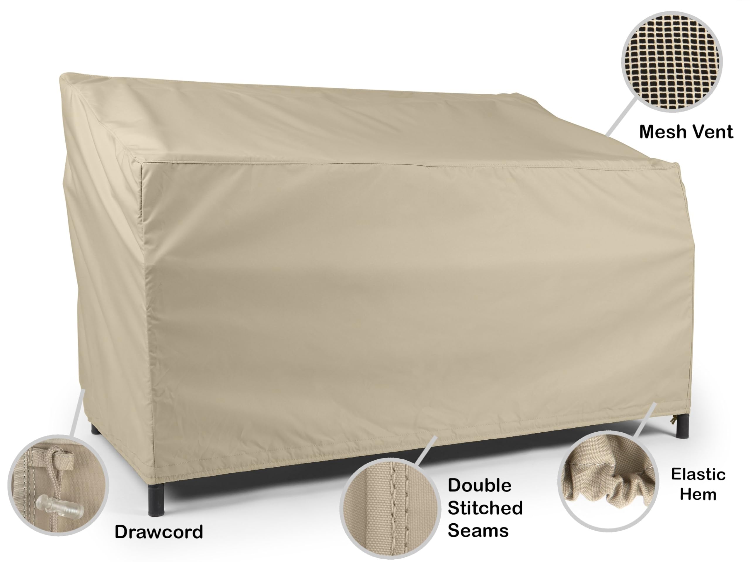 Covermates Outdoor Patio Sofa Cover – Wasserabweisend, 3-lagig