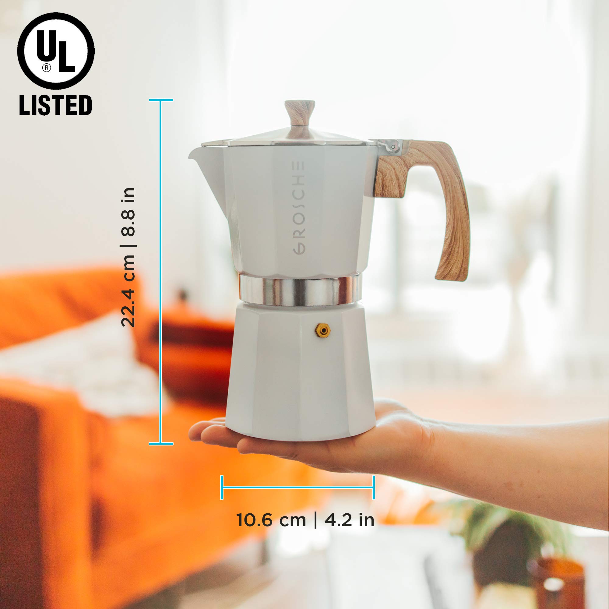 GROSCHE Milano Stovetop Espresso Maker 