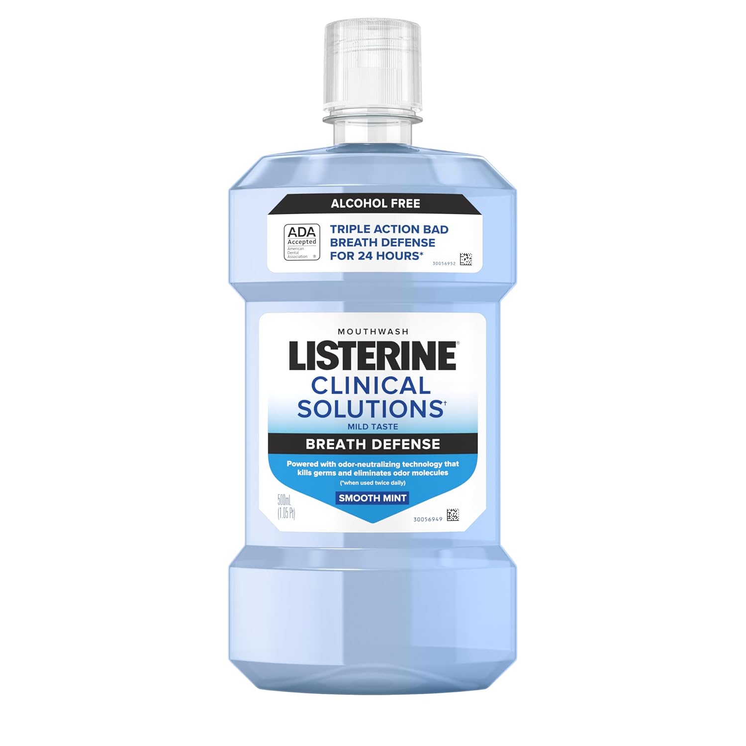 Listerine Clinical Solutions Breath Defense Alcohol Free Mouthwash