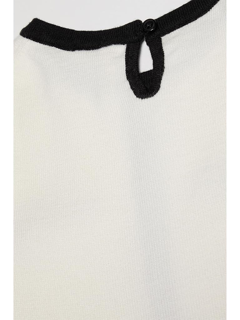 Black Janie and Jack Contrast Sweater Dress (Toddler/Little Kids/Big Kids)