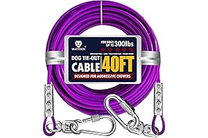 Heavy-Duty Dog Tie-Out Cable: The Ultimate Outdoor Companion