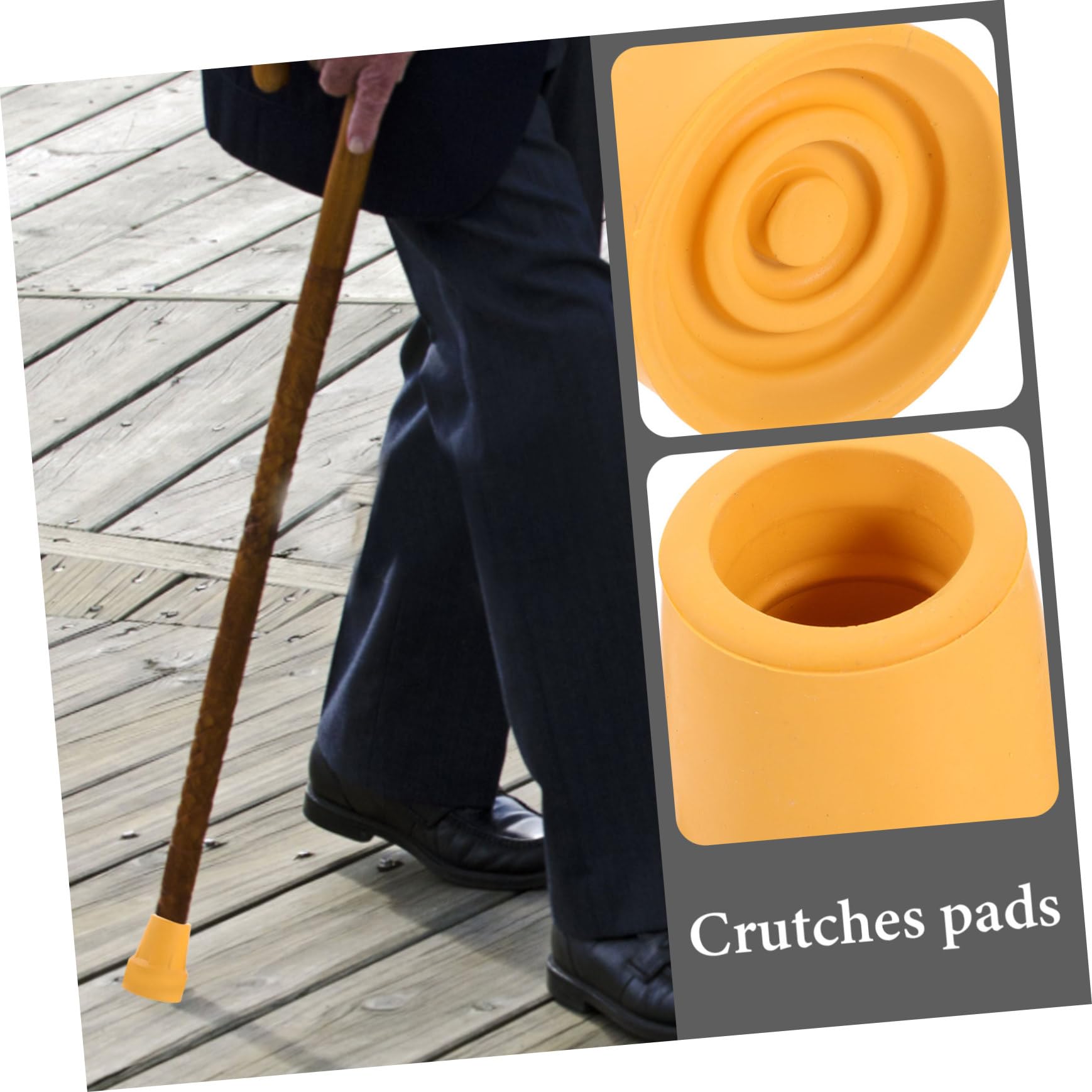 Healeved 20piezas Protección Antideslizante Para Bastones y Muletas Recambios Para Tips De Caminantes Accesorios De Estabilidad y Amortiguación Superficies Variadas