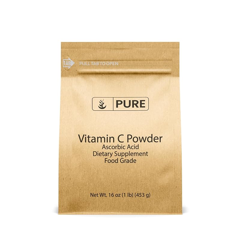 PURE ORIGINAL INGREDIENTS Vitamina C em Pó de Ácido Ascórbico 454 g