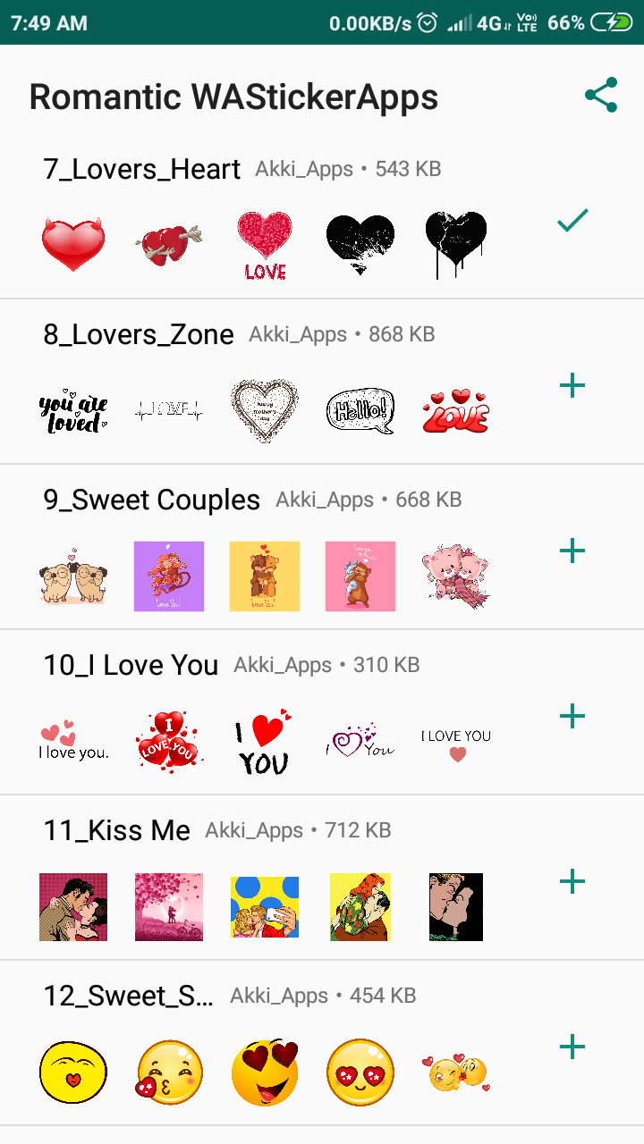 Stickers Romeotics Romantic Stickers - App on Amazon Appstore