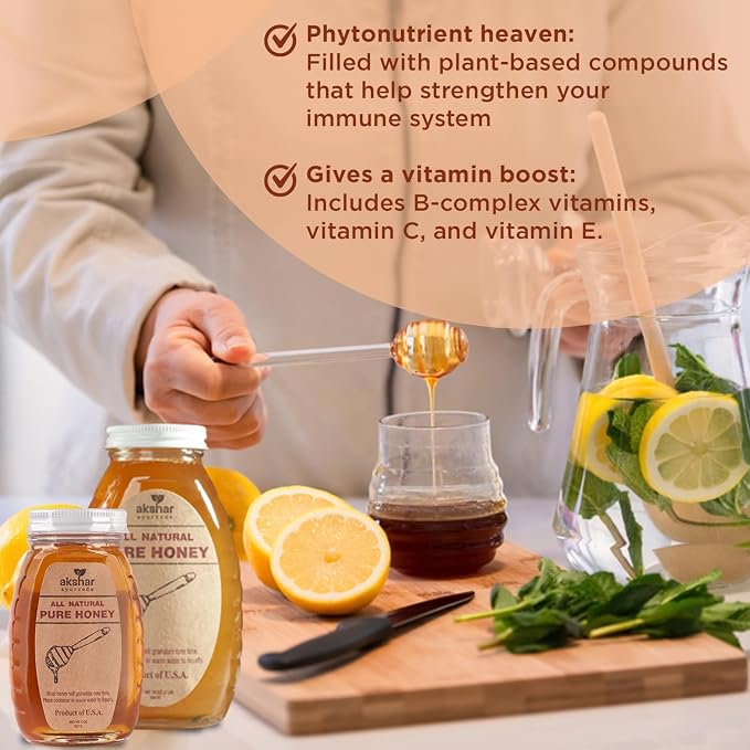 Akshar Ayurveda - Miel pura 16 oz (454 gramos) miniatura 2