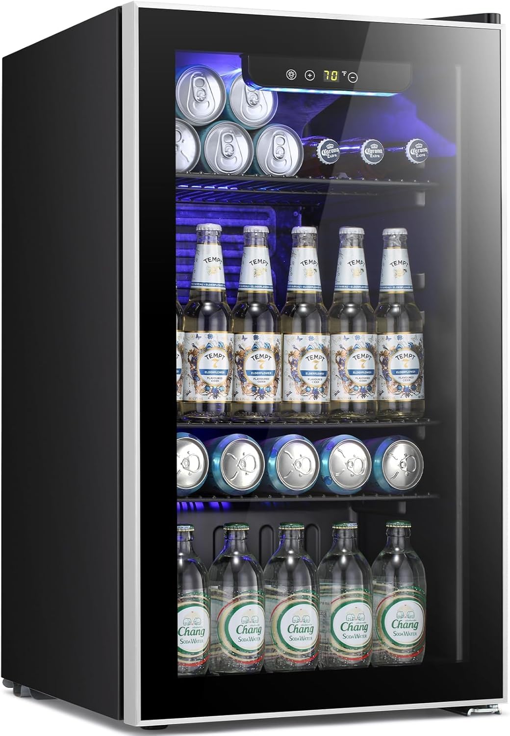 Kismile JC-90VEL-F 3.2 cu ft Beverage Cooler Black