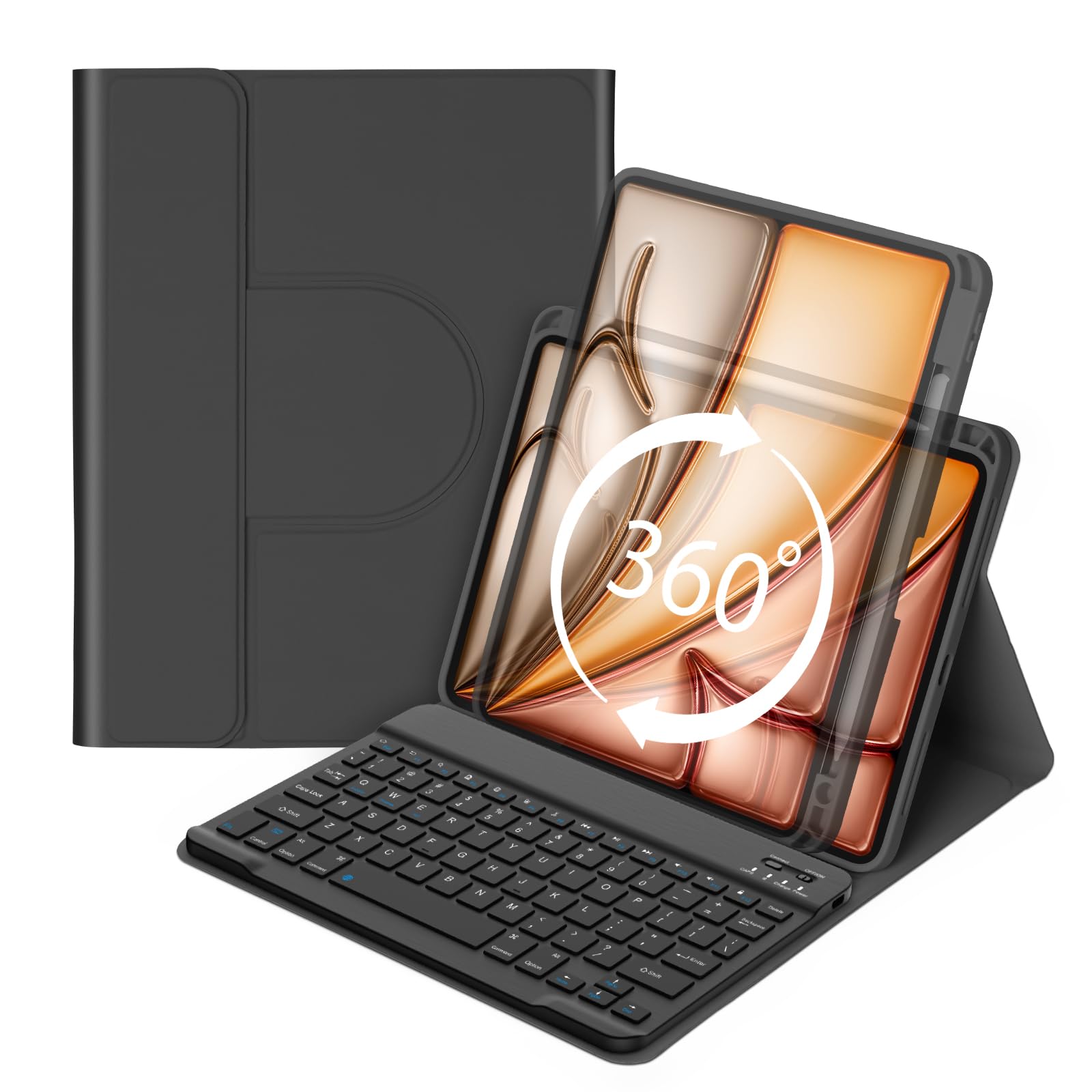 GOOJODOQ iPad Keyboard Case for 10.9 & 11 Inch iPads, 360
