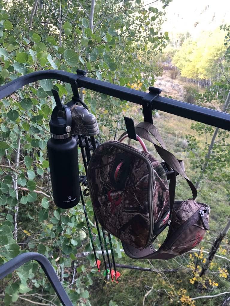 Tree Stand Gear, Accessory Hanger 2 pack (1" Fits 1" Tree Stand Square Tube)