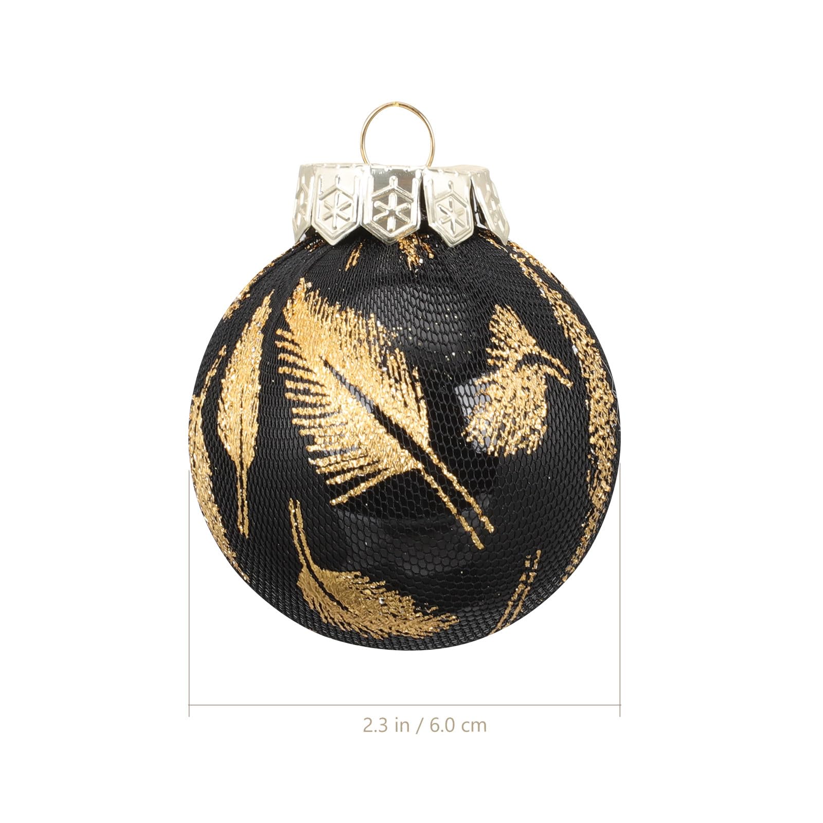 GALPADA 25 Stück Schwarzes Weihnachtskugel aus Kunststoff Bruchsichere Hängende Dekoration für Weihnachtsbaum im Hof Festliche Christbaumkugeln für Weihnachten