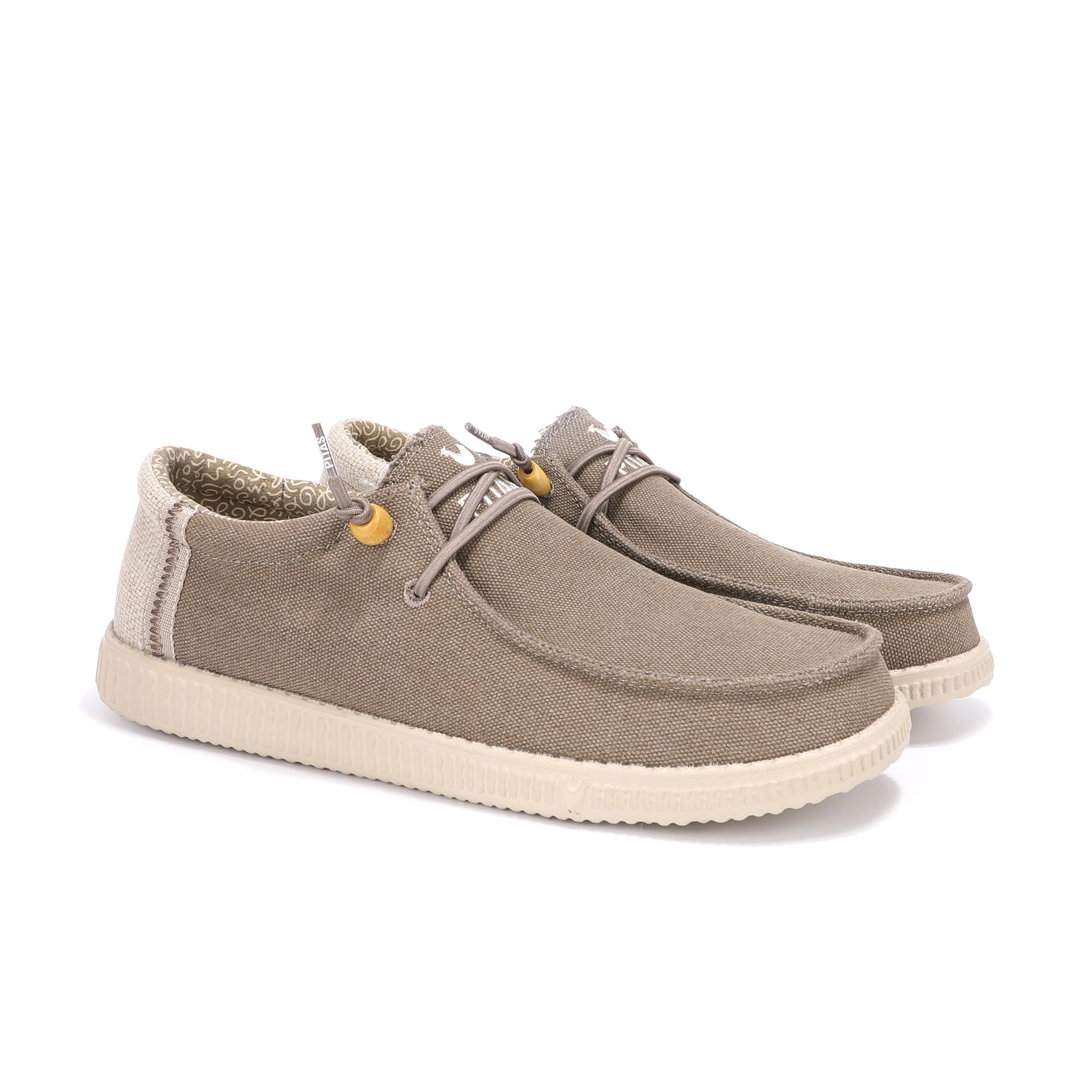 PITAS WP150 Ryan Mocasines de Hombre Náuticos Casual Zapatillas de Tela sin Cordones