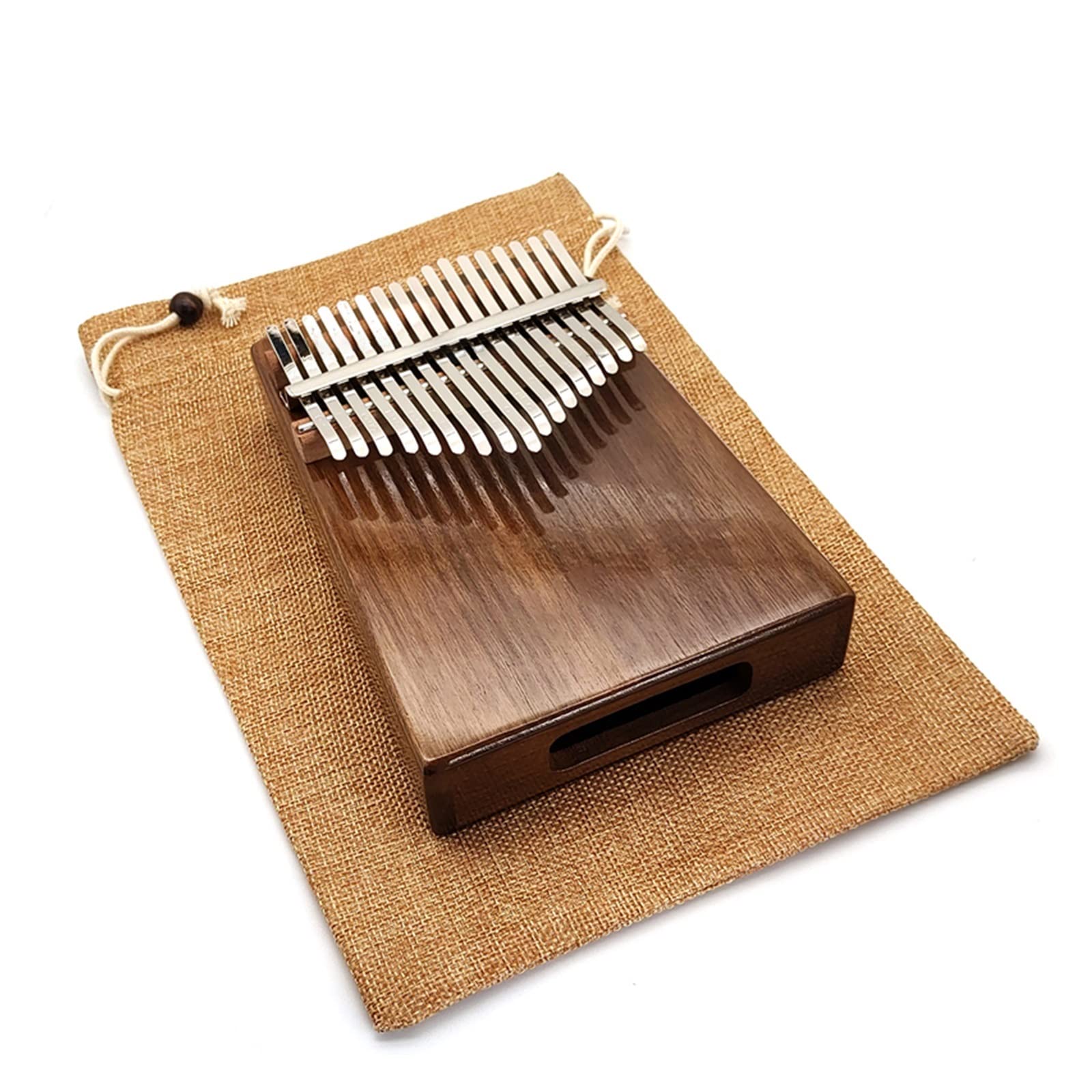 alumno Kalimba Teclado De Piano Kalimba De 17 Teclas con Instrumento Musical De Nogal