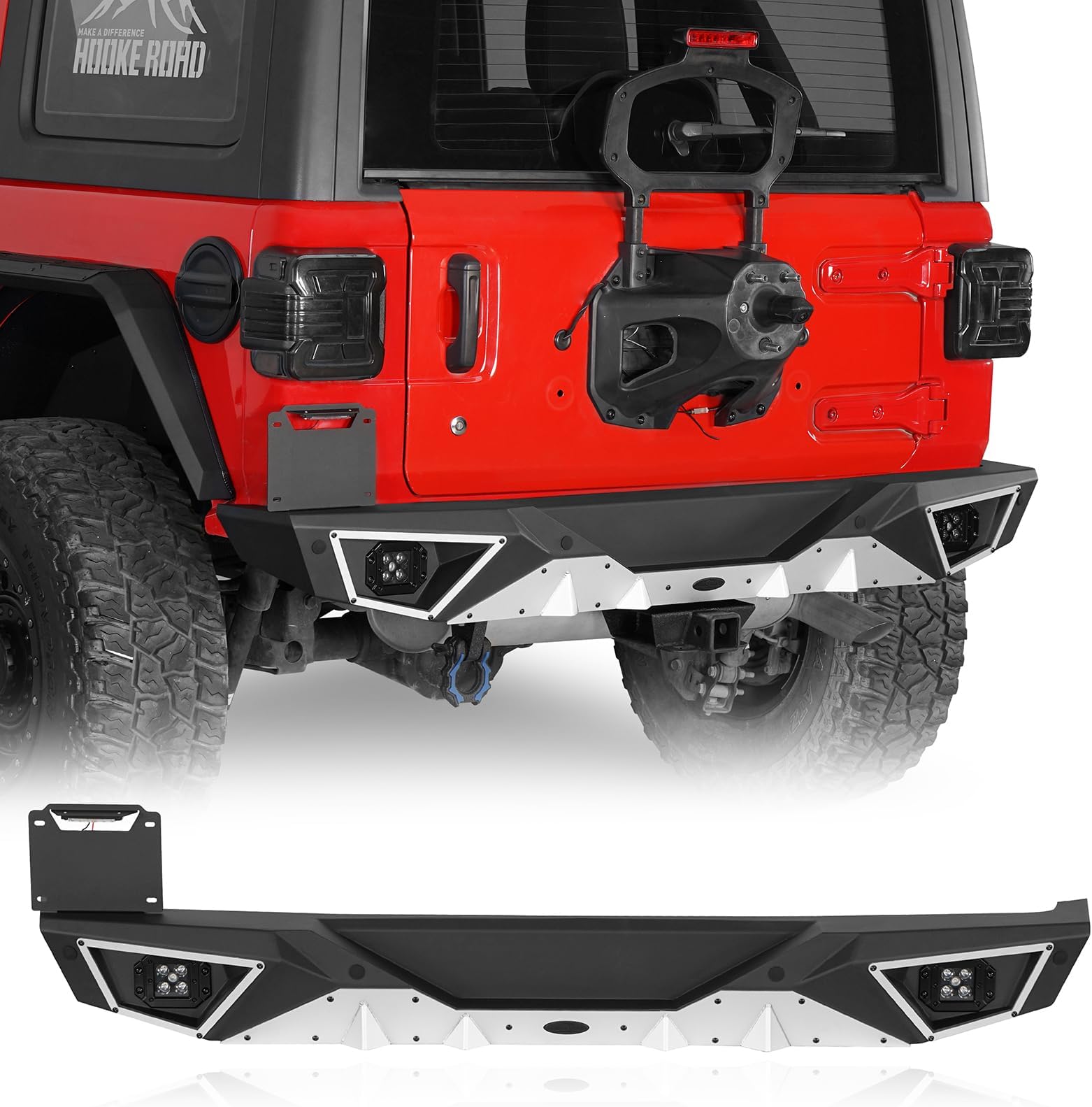 Trailer Hitch Receiver 2" Rear Bumper Hitch Fits Jeep 07-2018 - Foto 5