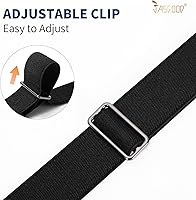 Vista 7 de No Show - Cinturón elástico invisible con hebilla plana para pantalones