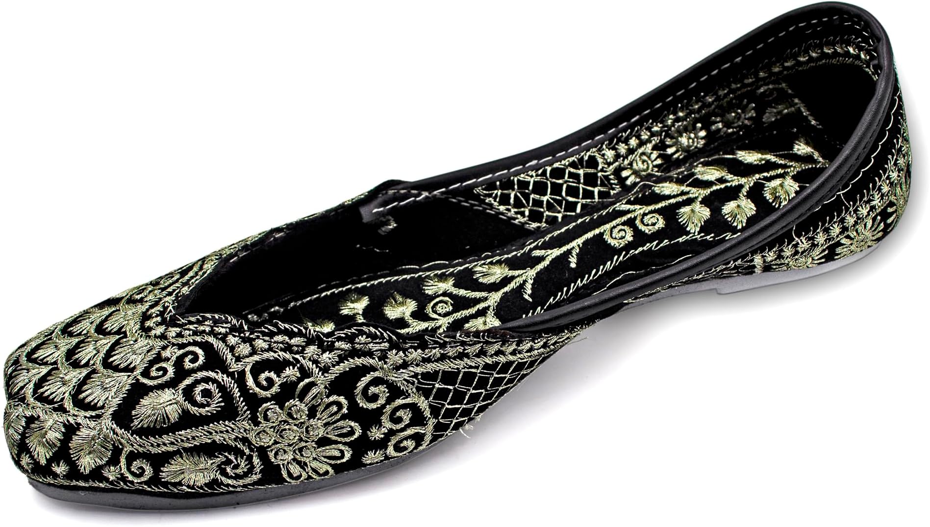 Bridal Mojaris for Women Flats Punjabi Jutti Ethnic Flats,(WF140-P)