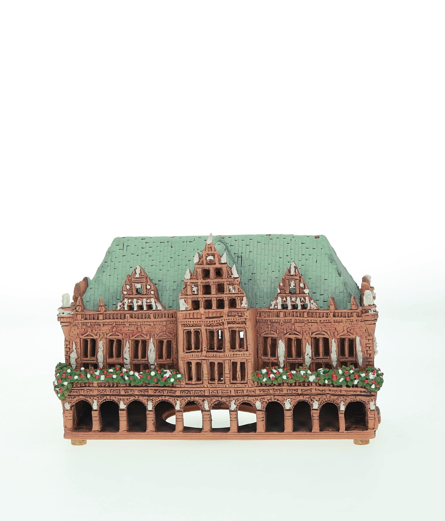Keramik Aroma Lichthaus, Handarbeit, Künstlerische Miniature, Rathaus in Bremen, Deutschland, B294N