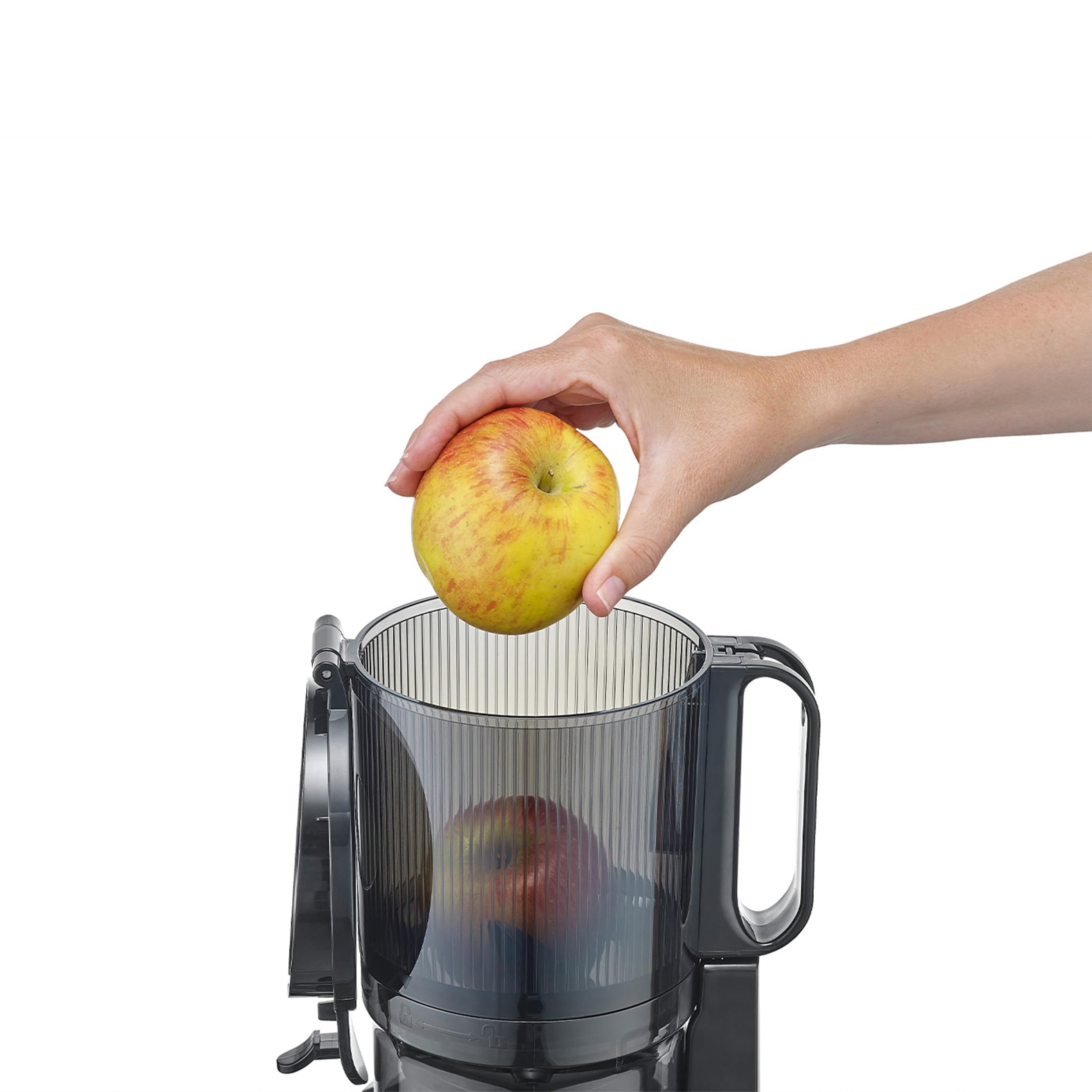 CASO Juice Fit Pro Slow Juicer, zwycięzca testu: test domu i ogrodu, niska liczba obrotów (40 obr./min), duży otwór do napełniania o średnicy 130 mm do całych owoców, czarny