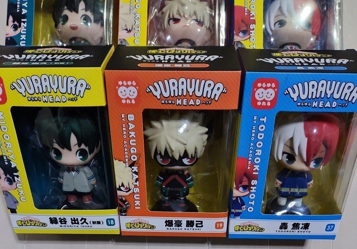 Amazon.co.jp: ヒロ アカ フィギュア ゆらゆらヘッド 緑谷出久 爆豪