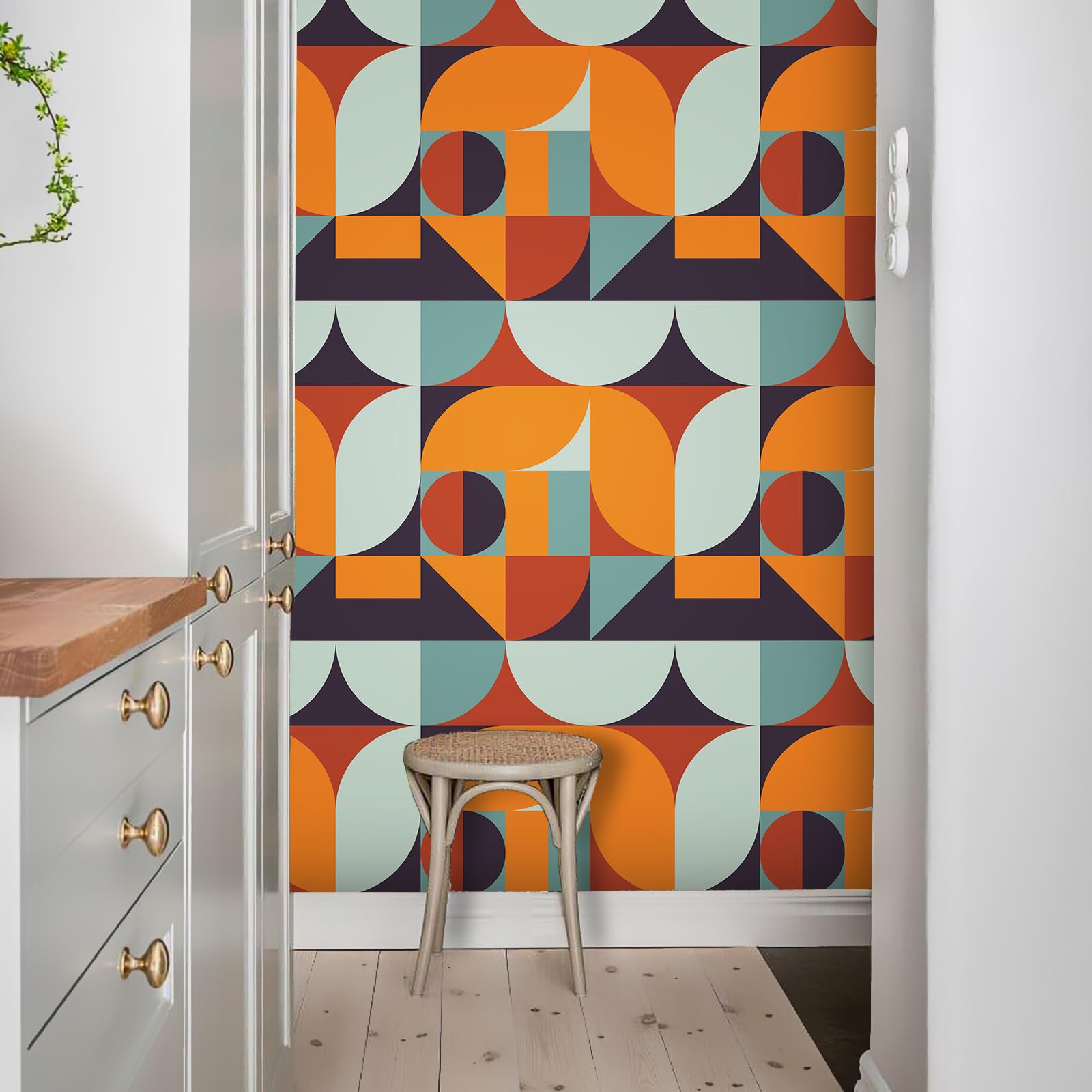 Geometrisch Peel and Stick behang / verwijderbaar cirkelbehang / Geometrisch behang   zelfklevend of traditioneel   België